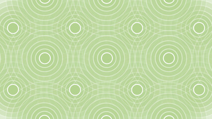 Green abstract background with circles