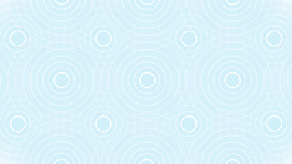 Blue abstract background with circles - obrazy, fototapety, plakaty