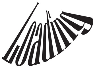 illustration of a black and white pencil