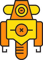 Robot Cartoon Icon
