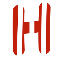 A to Z rainbow alphabets with stripe design for cute font, typography, sweet stickers, tattoo, campaign label, brand logo, company and business logo, icons, letters, text, initials, fashion, clothing