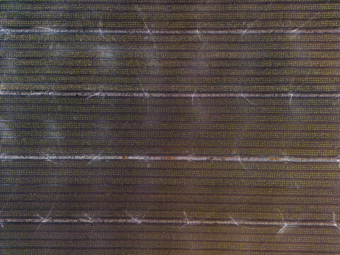 Aerial image of the rich brown earth in the agricultural area of Gatton, Queensland