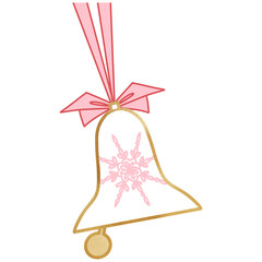 Pink Christmas Bell
