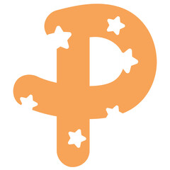 A to Z pastel candy alphabets with star design for cute font, typography, sweet stickers, tattoo, campaign label, brand logo, company and business logo, icons, letters, text, fashion, initials