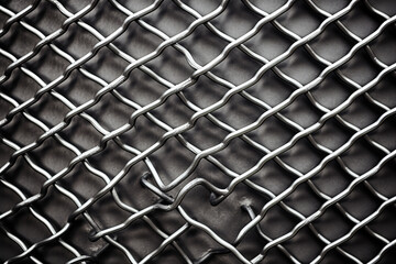 Fototapeta premium Top view of heavy duty steel mesh pattern 