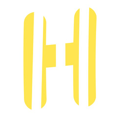 A to Z pastel candy alphabets with stripe design for cute font, typography, sweet stickers, tattoo, campaign label, brand logo, company and business logo, icons, letters, text, initials, fashion