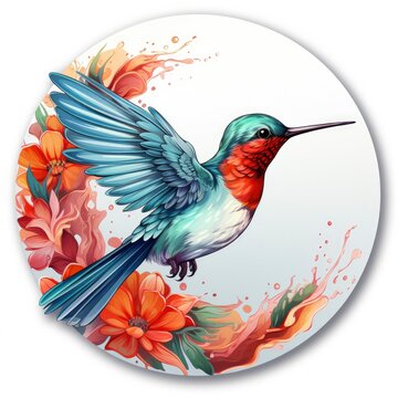 recommend clip art: Hummingbird clipart on white background.