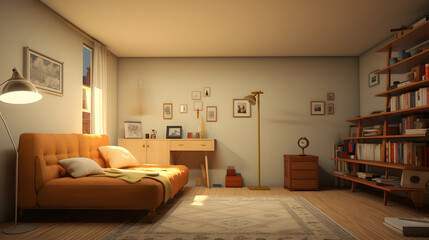 Fototapeta premium simple lounge interior