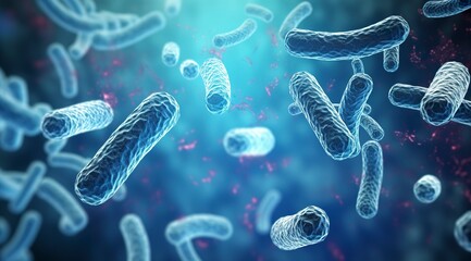 Legionella pneumophila Bacteria. Medical 3d illustration.