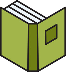 Book Icon Illustration
