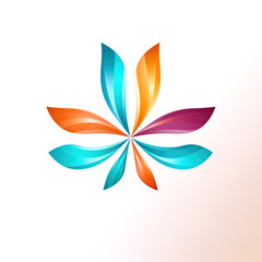 minimalistic logo emblem symbol for business company and brand on white background