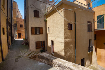 Pedestrian Street in Castelsardo - Sardinia - Italy