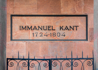 Immanuel Kant memorial. Kaliningrad, Koenigsberg, Russia .