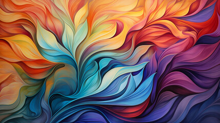 Abstract colorful swirls background