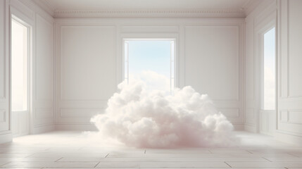 Cinemagraph of fluffy cloud