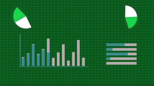 A business graph animation with loading bar with background .am_61