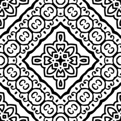 
White background with black pattern. Seamless texture for fashion, textile design,  on wall paper, wrapping paper, fabrics and home decor. Simple repeat pattern.