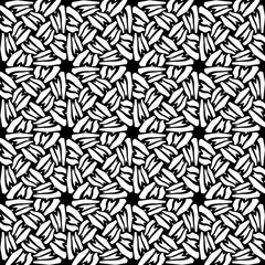 White background with black pattern. Seamless texture for fashion, textile design,  on wall paper, wrapping paper, fabrics and home decor. Simple repeat pattern.