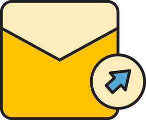 Mail and Cursor Icon
