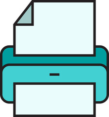 Printer Icon Illustration
