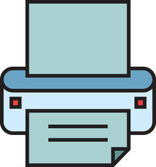 Printer Icon Illustration
