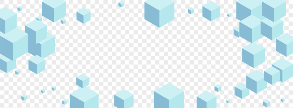 Grey Block Background Transparent Vector. Box Shape Design. White Cubic Template Texture. Model Template. Monochrome Technology Polygon.