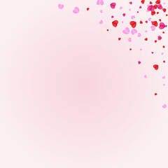 Purple Heart Background Pink Vector. Present Frame Confetti. Tender Cut Pattern. Pinkish Confetti Color Illustration. Violet Wallpaper Backdrop.