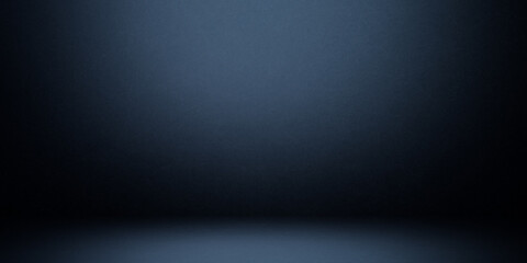 Blur abstract soft blue studio and grunge wall background