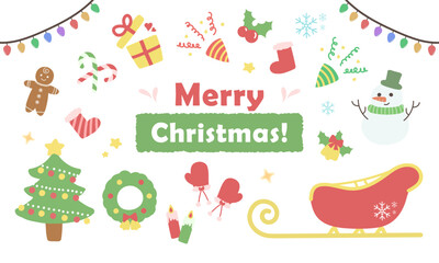 Celebrate the pattern of Christmas in winter, including parasites, gifts, and Snowman festivals