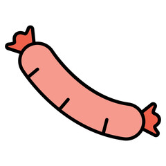Beef sausage icon