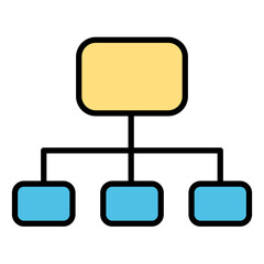 Organization chart icon