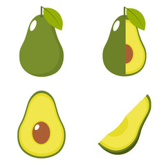 Avocado illustration vector