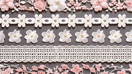 Decorative flower floral lace