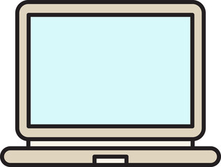 Laptop Icon Illustration
