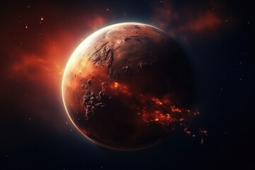 Red Planet in Space