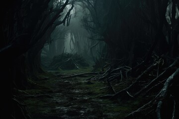 Dark Forest Landscape