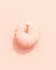 Rose pink Halloween pumpkin pink peach background wallpaper 3d illustration render digital rendering