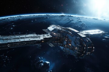 Space Station in Earth's Center