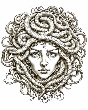 Woman With Snake Hair