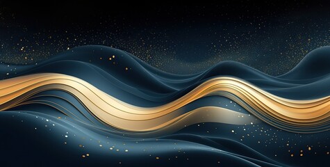 dark blue and gold abstract background