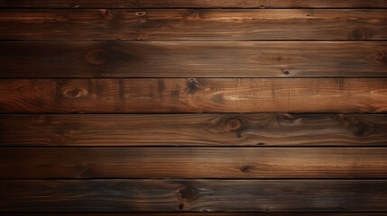 Fototapeta premium Background with dark, old wood panels with texture and knots typical of the wood. Textured background for ads or texts.