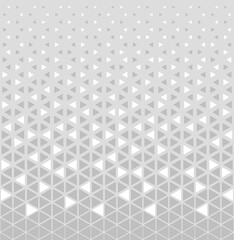 Halftone triangles pattern. Abstract geometric gradient background.