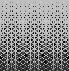 Halftone triangles pattern. Abstract geometric gradient background.