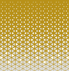 Halftone triangles pattern. Abstract geometric gradient background.