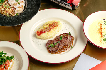 food from the restaurant for the menu