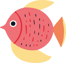 Adorable sea creatures showcased in a charming silhouette vector, capturing the essence of cute underwater life.