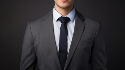 businessman in wearing perfect suit
