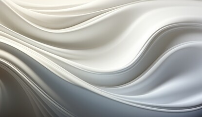 Obraz na płótnie Canvas 3D wave gentle background wallpaper white and blue blank bend soft
