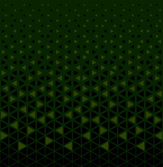 Halftone triangles pattern. Abstract geometric gradient background.