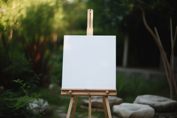 Sign Mockup, Easel Stand with Canvas, Canvas on Easel Stand, Easel Mockup, Canvas on Easel Stand, Easel with Canvas